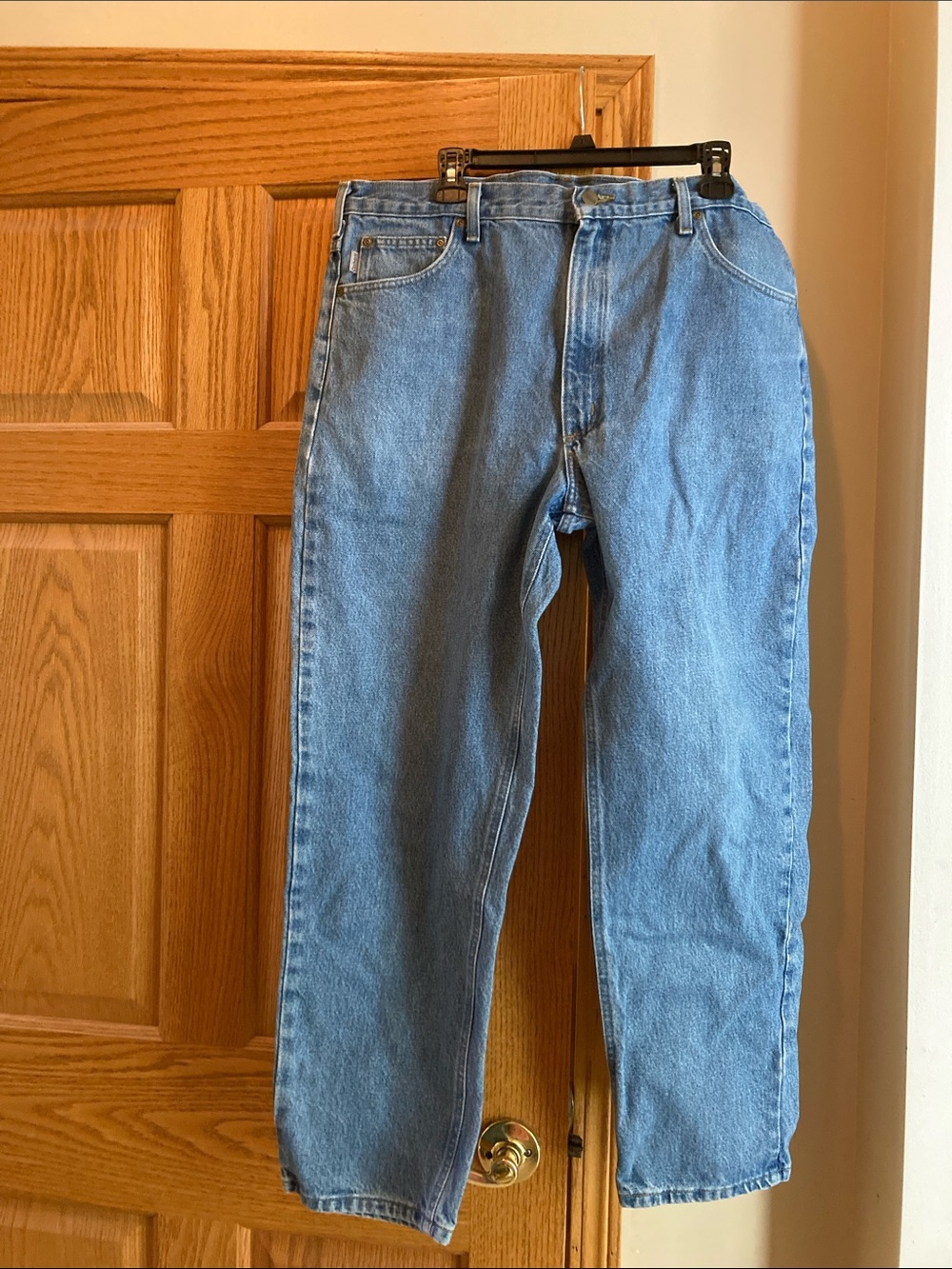 Carhartt Men's Light Blue Straight Jeans